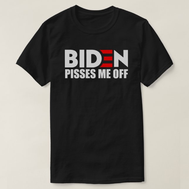 BIDEN PISSES MIG AV KAMPANJ STIL Anti Biden T Shirt (Design framsida)
