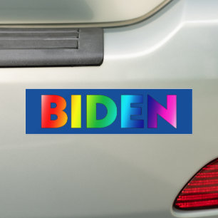 "Biden", pride lgbtq lgbt rainbow blue Bildekal