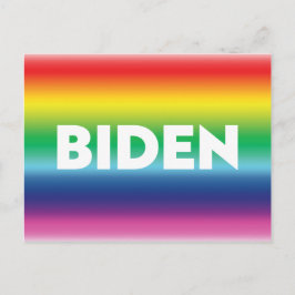 "Biden" Pride lgbtq lgbt rainbow färg Vykort