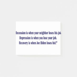 Biden-recession- Post-it Block
