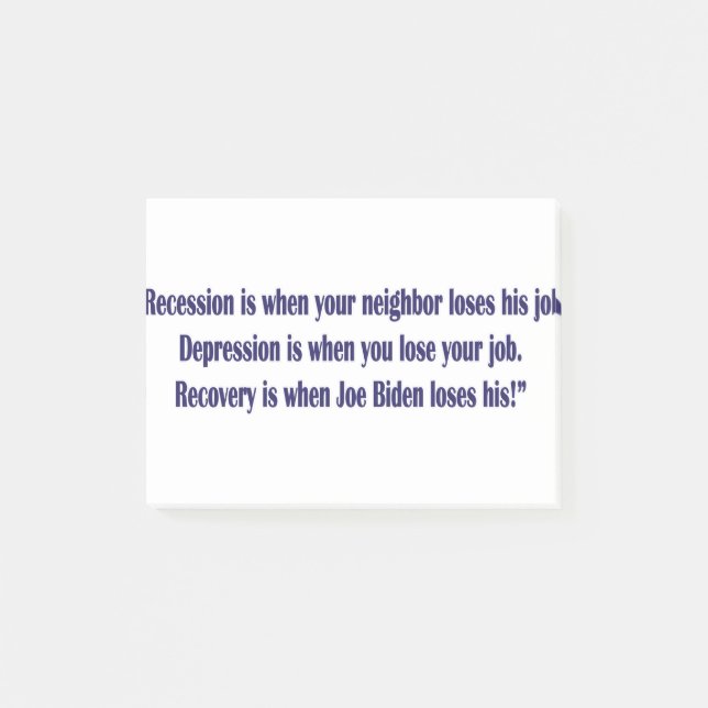 Biden-recession- Post-it Block (Framsida)