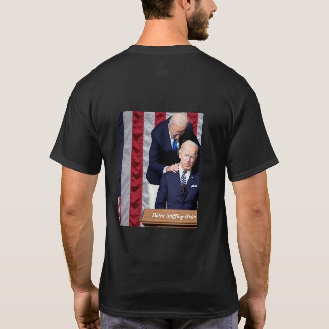 Biden Sniffing Biden Biden Creeper T Shirt (Baksida)
