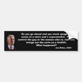 Biden Spaghetti Quote Bildekal