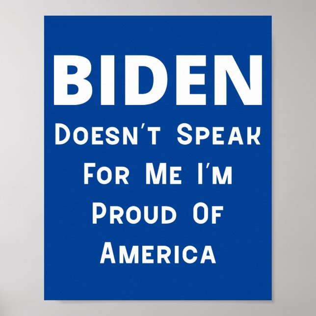 Biden - stolt över Amerika Poster (Framsidan)