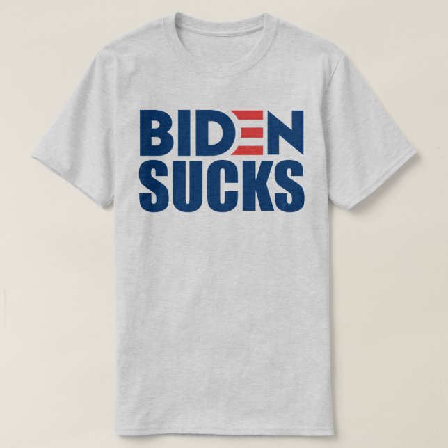 BIDEN SUCKS Anti Joe Biden T-Shirt (Design framsida)