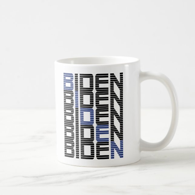 BIDEN-textstaplar Kaffemugg (Höger)