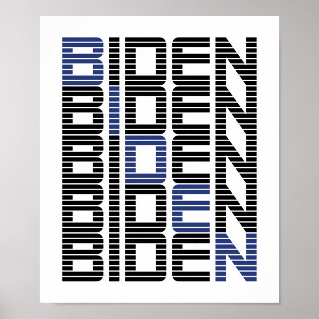 BIDEN-textstaplar Poster (Framsidan)