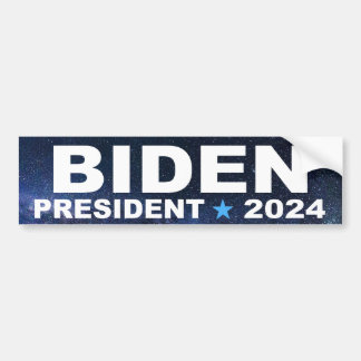 Biden till president 2024-stjärnigt stötdekal i fä bildekal