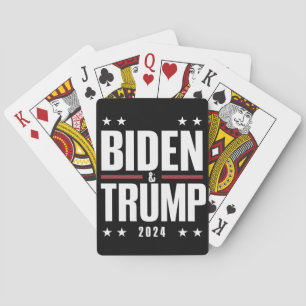 Biden Trump 2024 Lustigt val Presidentens VP Casinokort
