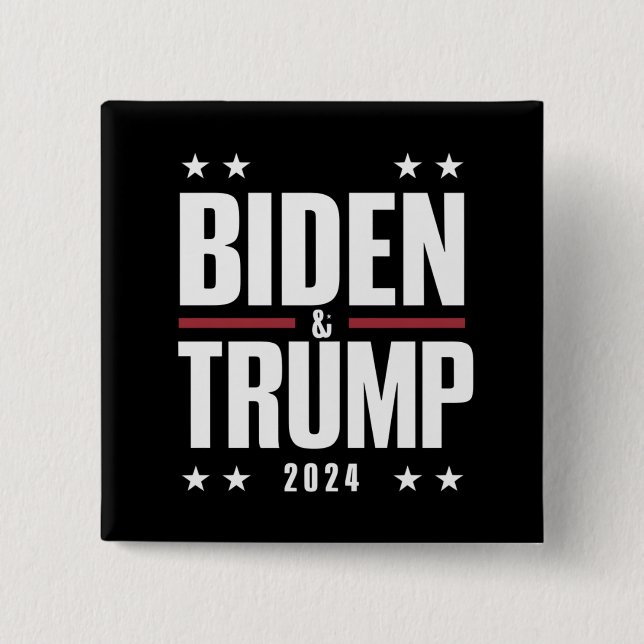 Biden Trump 2024 Lustigt val Presidentens VP Knapp (Framsida)