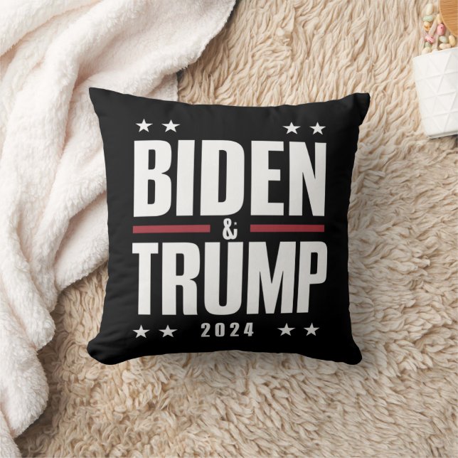 Biden Trump 2024 Lustigt val Presidentens VP Kudde (Filt)