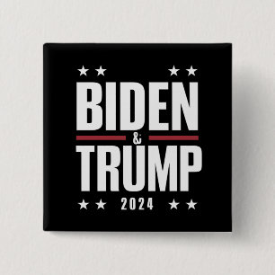 Biden Trump 2024 Roligt Val Presidentiell VP Knapp