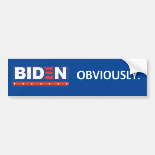 Biden, uppenbart stötfångare bildekal
