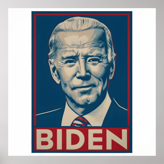 Biden-valet 2024 Retro-politiken Poster (Framsidan)
