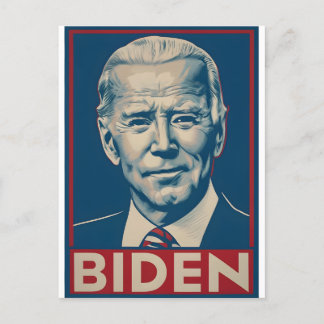 Biden-valet 2024 Retro-politiken Vykort