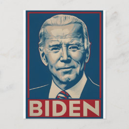 Biden-valet 2024 Retro-politiken Vykort