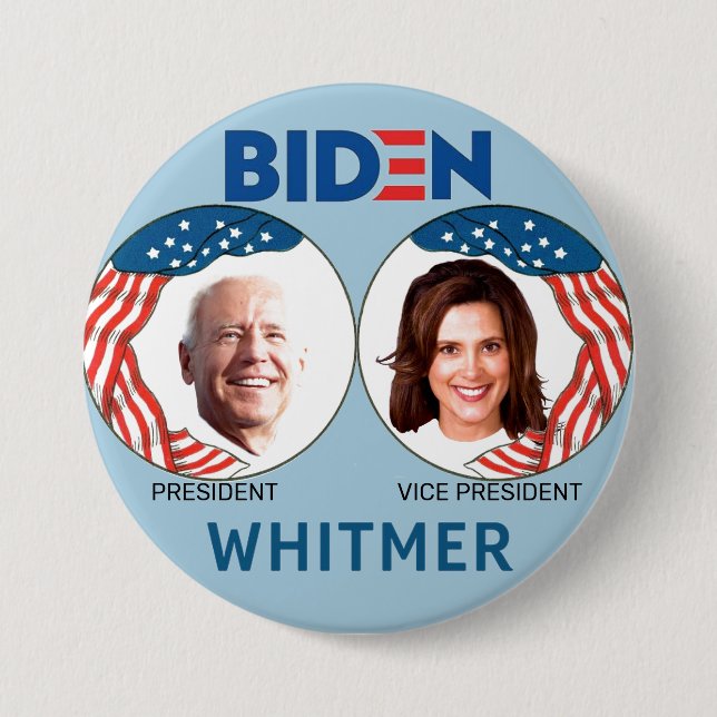 Biden/Whitmer 2020 Knapp (Framsida)