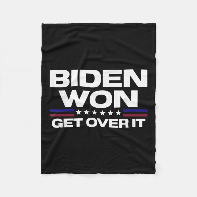Biden Won får över det patriotiska Pro Joe Anti Fleecefilt (Framsidan)