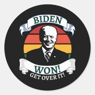 Biden Won får över det Pro Biden Runt Klistermärke
