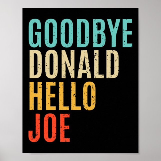 Biden Won Trump Borttappad-valdemokrat Harris Win Poster (Framsidan)