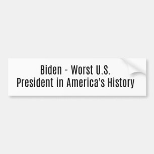 Biden-Worst President i USA:s historia Bildekal