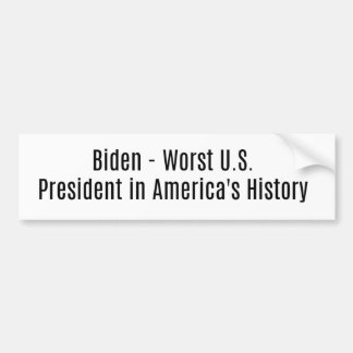 Biden-Worst President i USA:s historia Bildekal