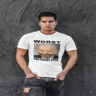 Biden Worst President någonsin   Anti Joe Biden    T Shirt