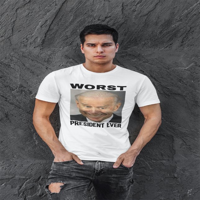 Biden Worst President någonsin | Anti Joe Biden |  T Shirt (Skapare uppladdad)