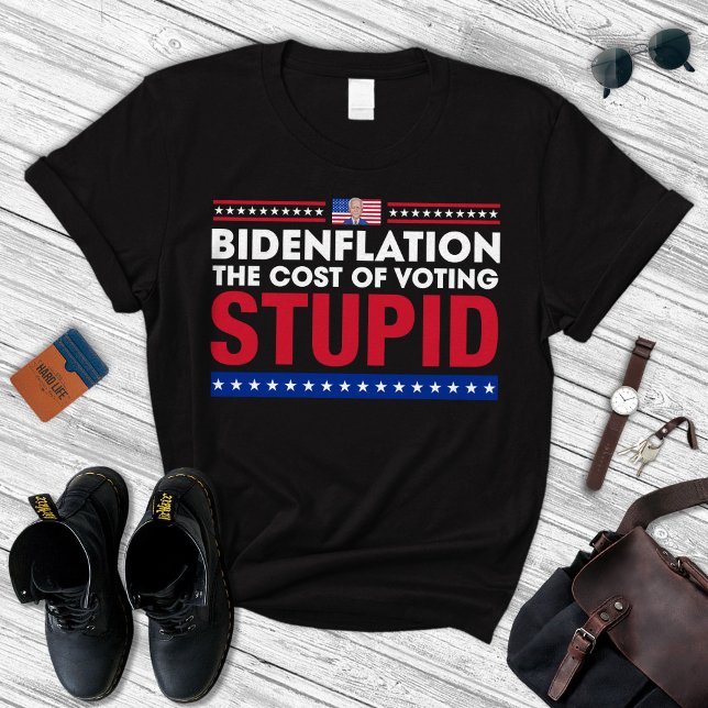 Bidenflation av kostnaderna för omröstningar med d t shirt (Skapare uppladdad)