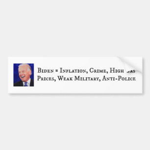 Bideninflation, brottslighet, höga gaspriser bildekal
