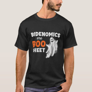 Bidenomics Är Boo Sheet Spöke Rolig Politisk Hal T Shirt