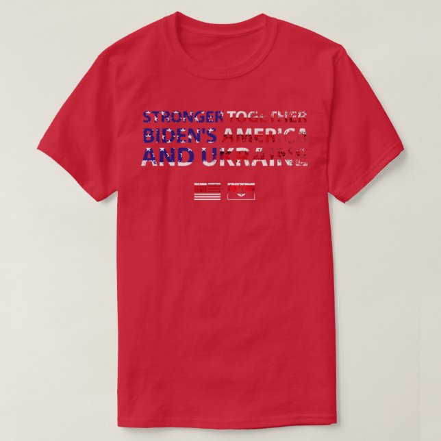 Bidens America Ukraina Biden T Shirt (Design framsida)