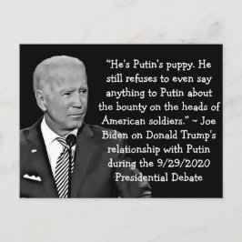 Bidens citattecken för Trumps Putin-relation Vykort