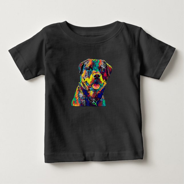 bidrag för ruttweiler-hund t shirt (Framsida)