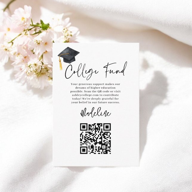 Bidrag från den moderna akademins fond Studenten Tilläggskort (Modern College Fund Graduation Contribution Enclosure Card)