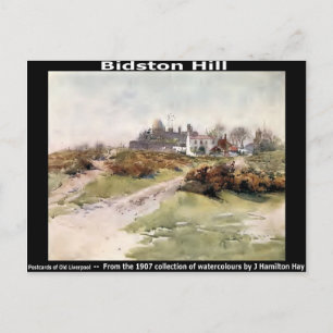 Bidston Backe, nära Birkenhead, Wirral. Vykort