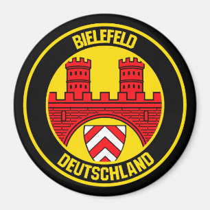 Bielefeld Round Emblem Magnet