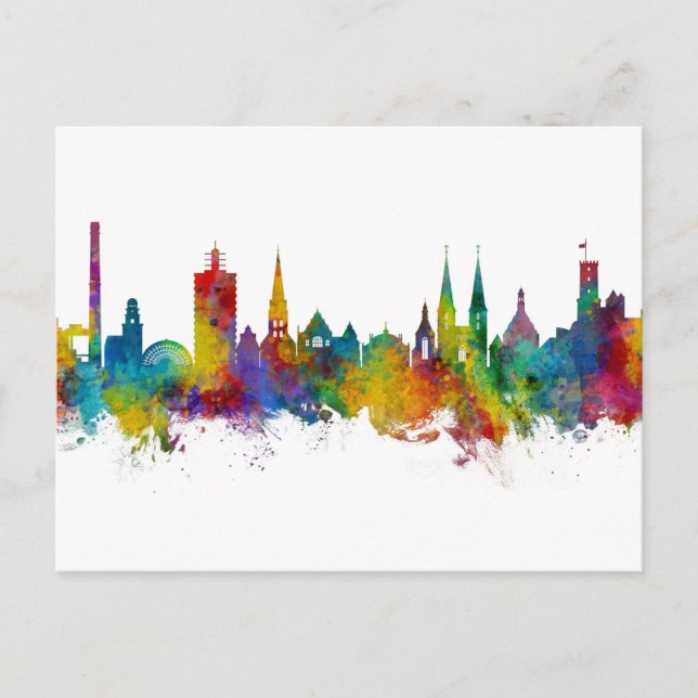 Bielefeld Tyskland Skyline Vykort (Framsida)