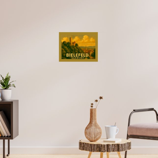 Bielefeld Tyskland Stad Konst Poster (Vardagsrum 3)