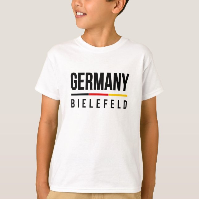 Bielefeld Tyskland Tee Shirt (Framsida)