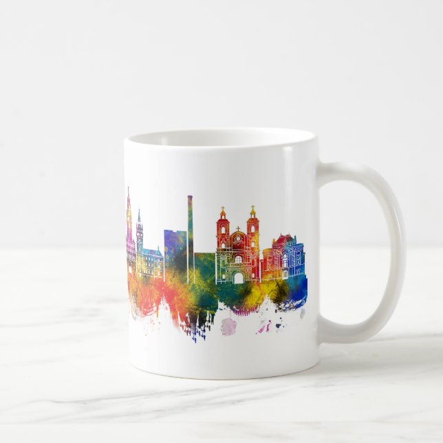 Bielsko-Biala Poland Skyline Kaffemugg (Höger)