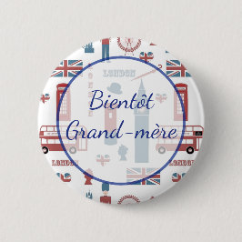 Bientôt Grand-mère Baby Shower Button Knapp