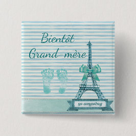 Bientôt Grand-mère Baby Shower Button Knapp