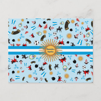 Bienvenido a Argentina- berömd artiklar av Argenti Vykort