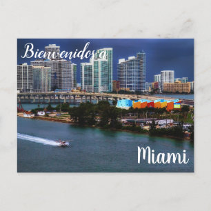 Bienvenidos a Miami Postcard Vykort