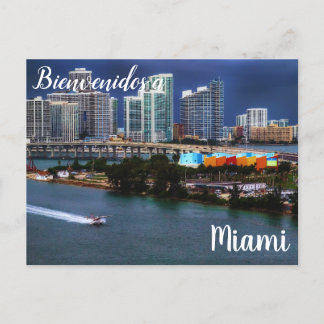 Bienvenidos a Miami Postcard Vykort