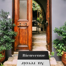 Bienvenue - hälsning i Fransk Doormat