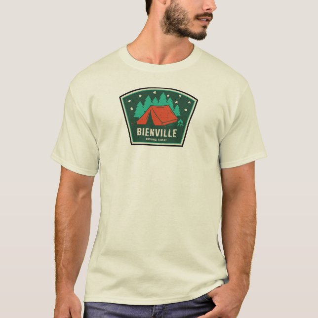 Bienville National Forest Camping T Shirt (Framsida)