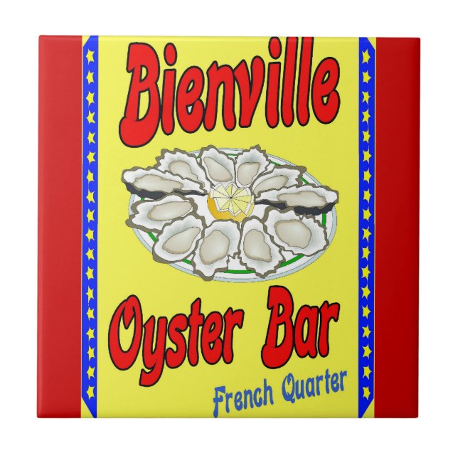 Bienville Oyster Pub Kakelplatta (Framsidan)