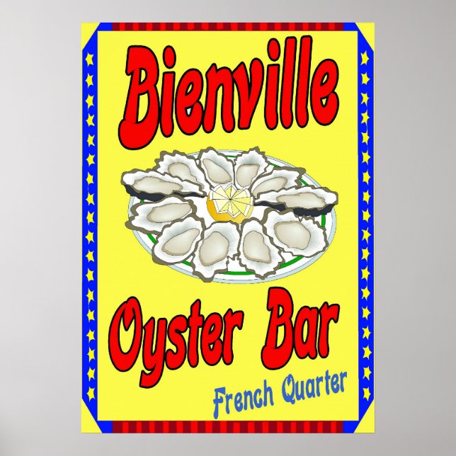 Bienville Oyster Pub Poster (Framsidan)
